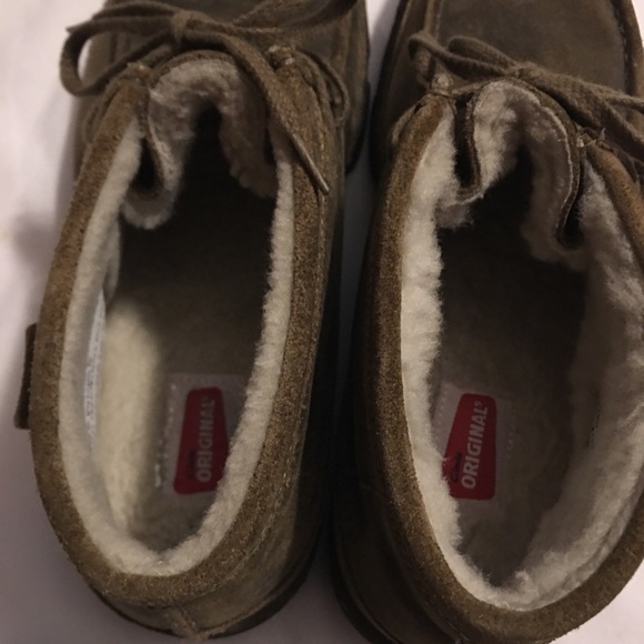 Clarks Originals Leather wallabee faux fur lining